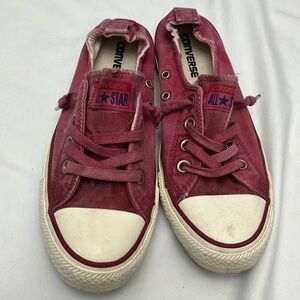 Women’s Red size 8.5 slip on Converse sneakers